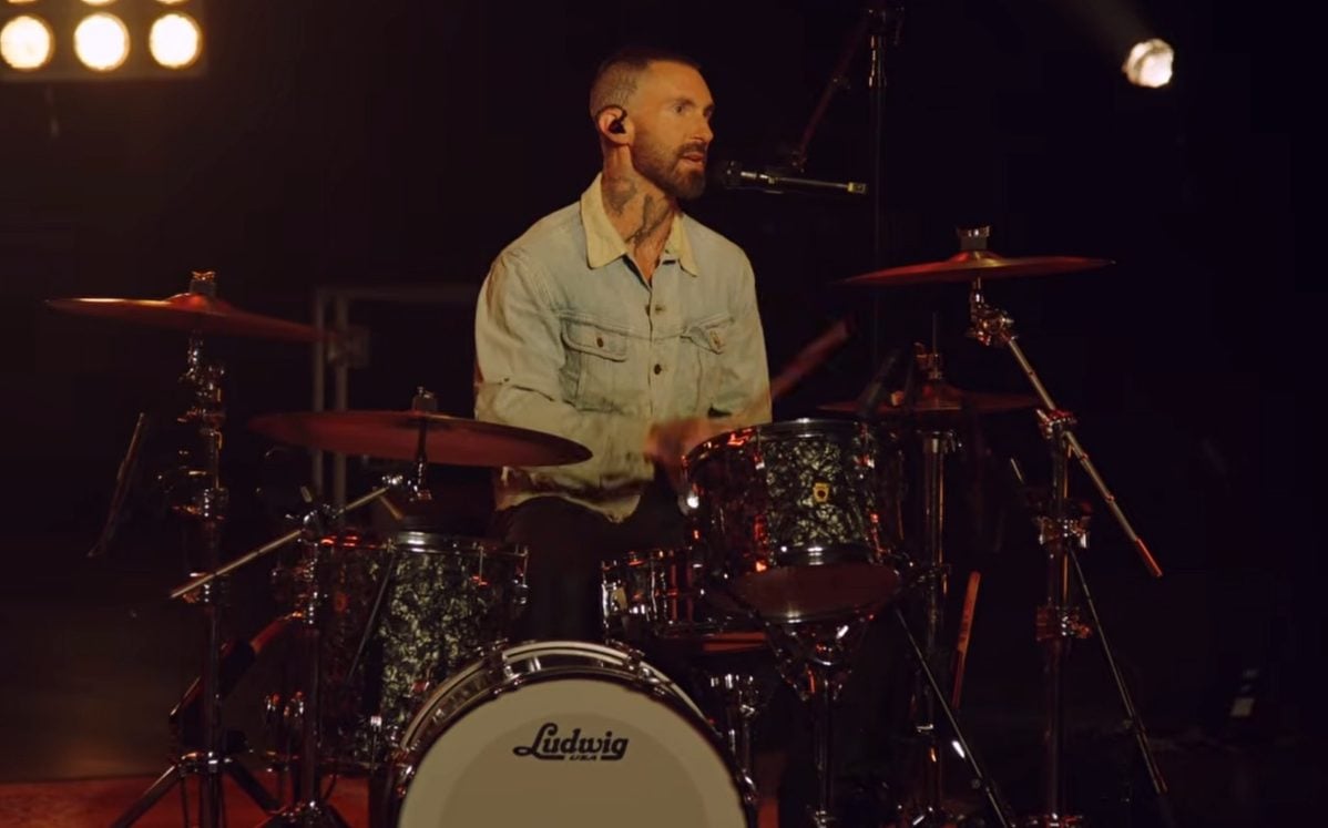 Adam Levine plays drums and sings in Season 30's Voice coach performance 