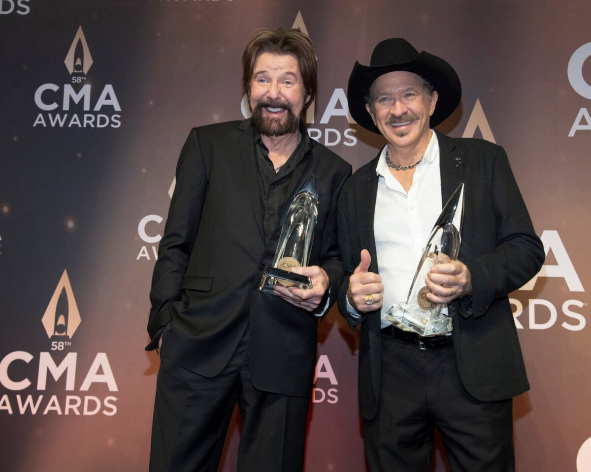 Brooks & Dunn after winning Duo of the Year at the 58th CMA Awards in 2024