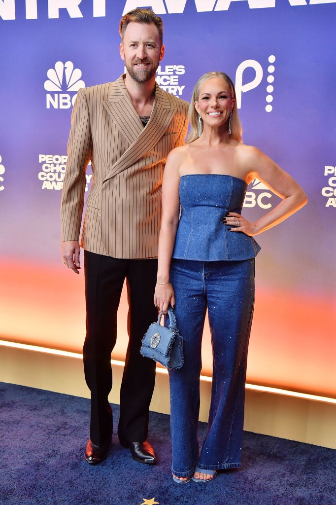Charles Kelley of Lady A and his wife Cassie at the People's Choice Country Awards in 2024