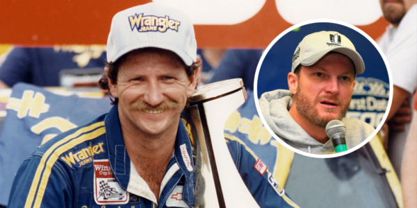 Dale Earnhardt Jr. and Sr.