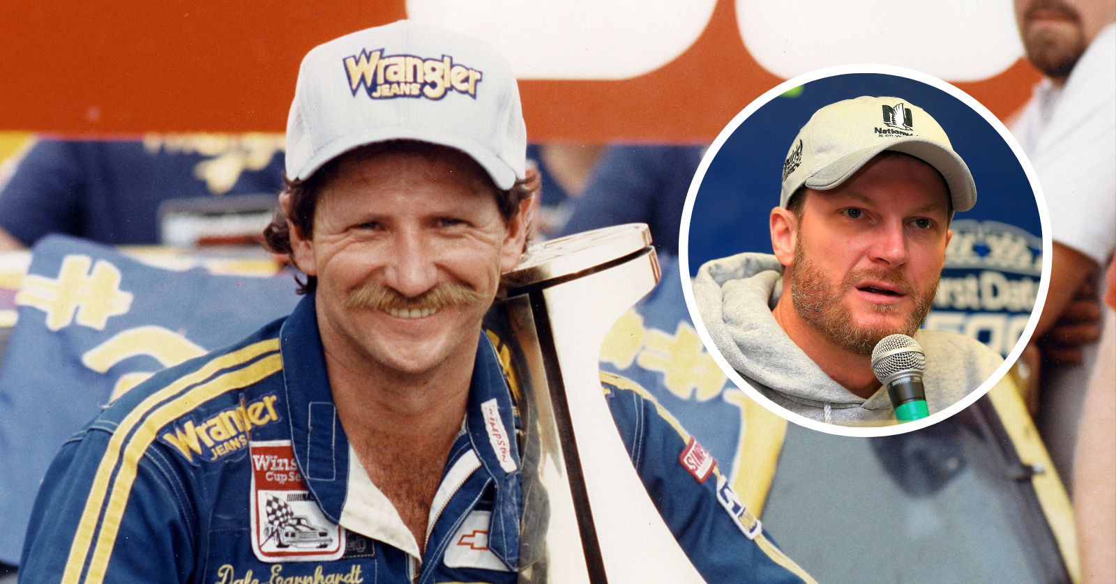 Dale Earnhardt Jr. and Sr.