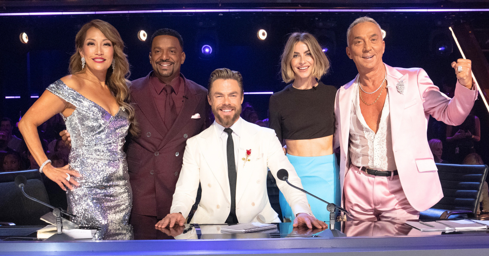 Dancing with the Stars judges Derek Hough, Carrie Ann Inaba, and Bruno Tonioli, and hosts Alfonso Ribeiro and Julianne Hough, for Season 35, the themes have been revealed