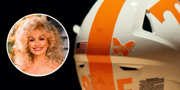 university of tennessee football helmet honors dolly parton