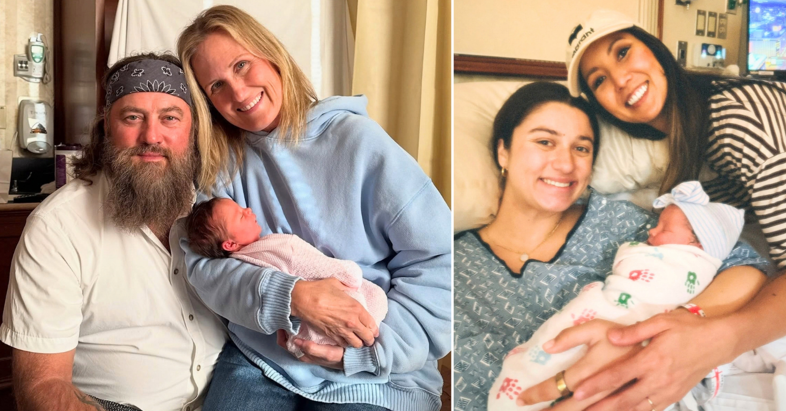 Duck Dynasty family members, including Willie Robertson, Korie Robertson, and Rebecca Robertson Loflin, share new photos and reactions to birth of Bella Robertson Mayo and Jacob Mayo's baby girl, Merritt Presley Mayo
