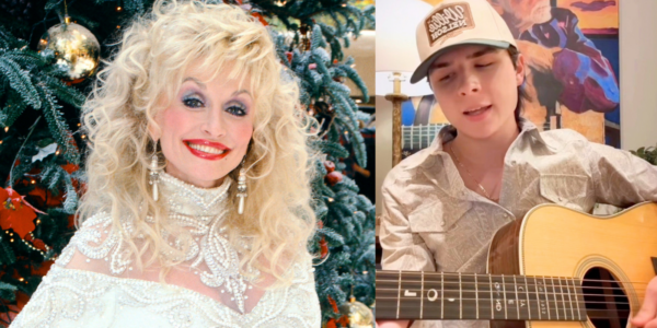John Foster shared a video of himself singing an acoustic cover of the Dolly Parton holiday song "Hard Candy Christmas"