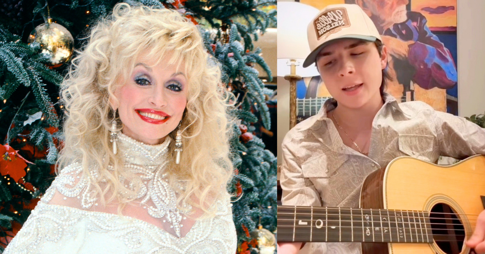 John Foster shared a video of himself singing an acoustic cover of the Dolly Parton holiday song "Hard Candy Christmas"