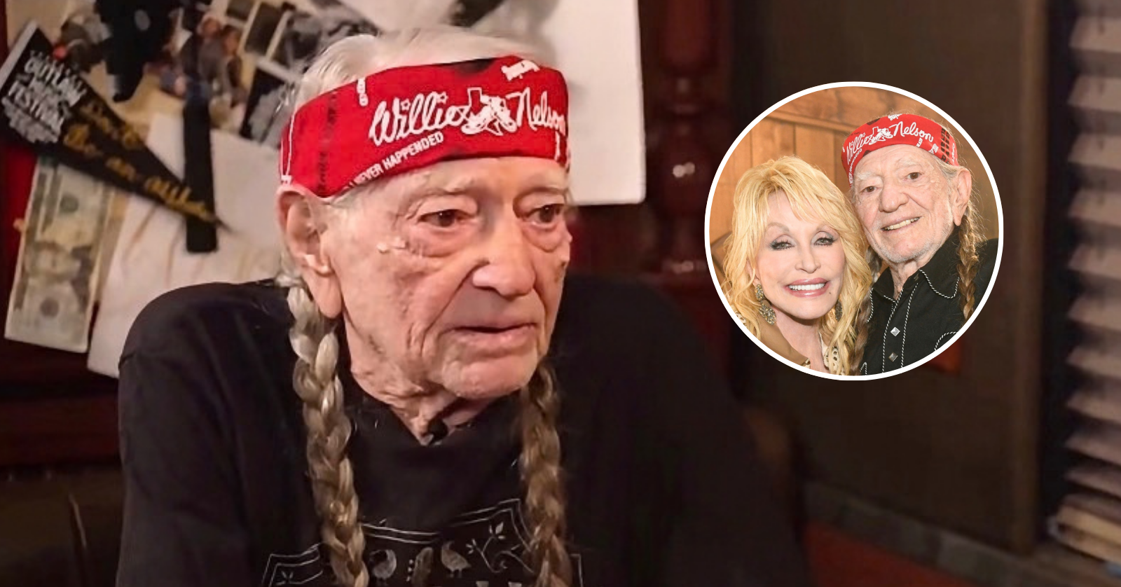 Willie Nelson says he did an interview with Dolly Parton shortly before her death