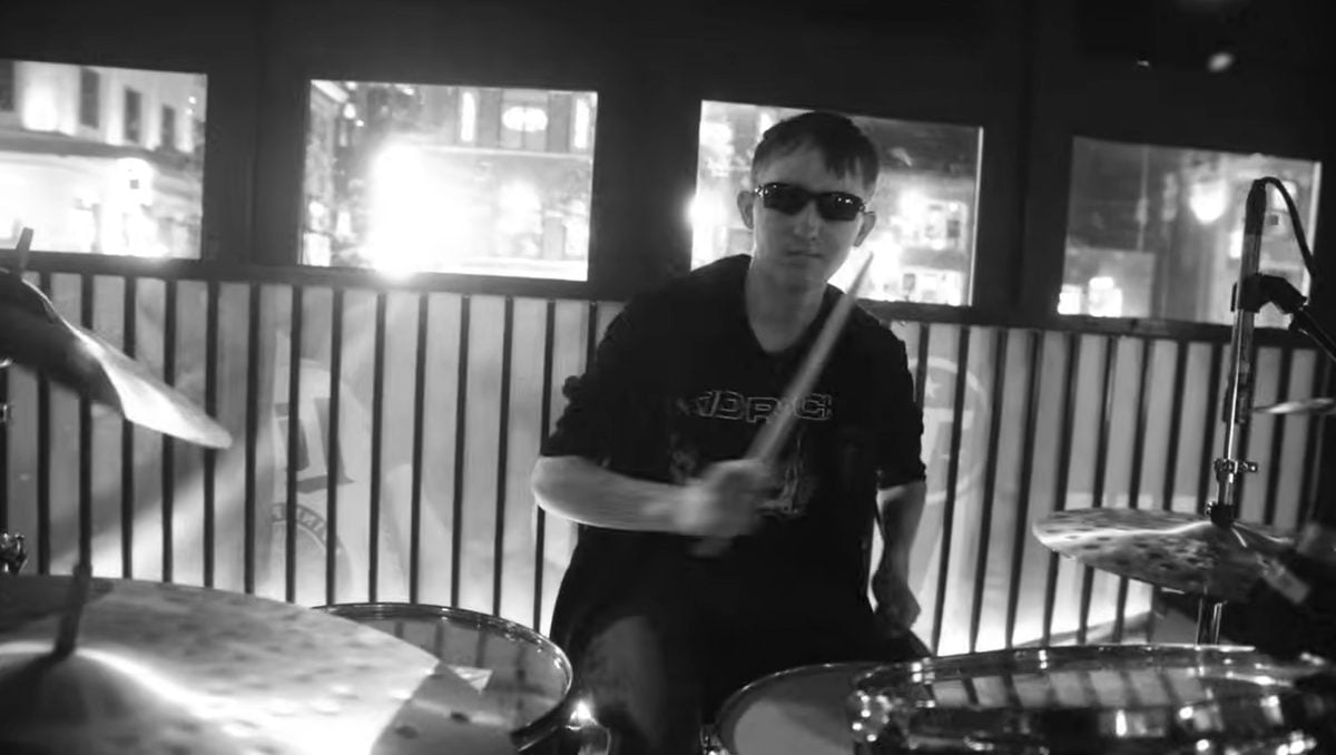 17-year-old Kalvin Lynch plays the drums in Kid Rock's new music video