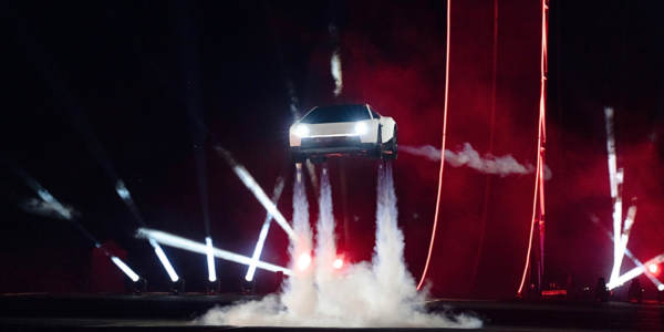 In a presentation filled with impressive stunts, Elon musk unveiled a new "flying car," the Tesla Roadster.