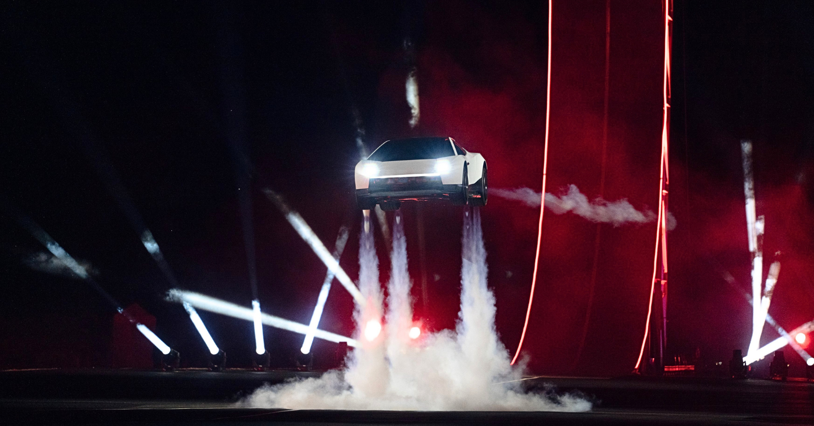 In a presentation filled with impressive stunts, Elon musk unveiled a new "flying car," the Tesla Roadster.