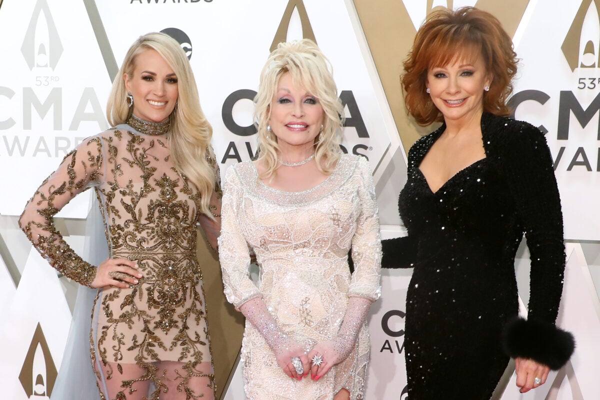 Carrie Underwood, Dolly Parton, and Reba McEntire were the hosts of the CMA Awards in 2019