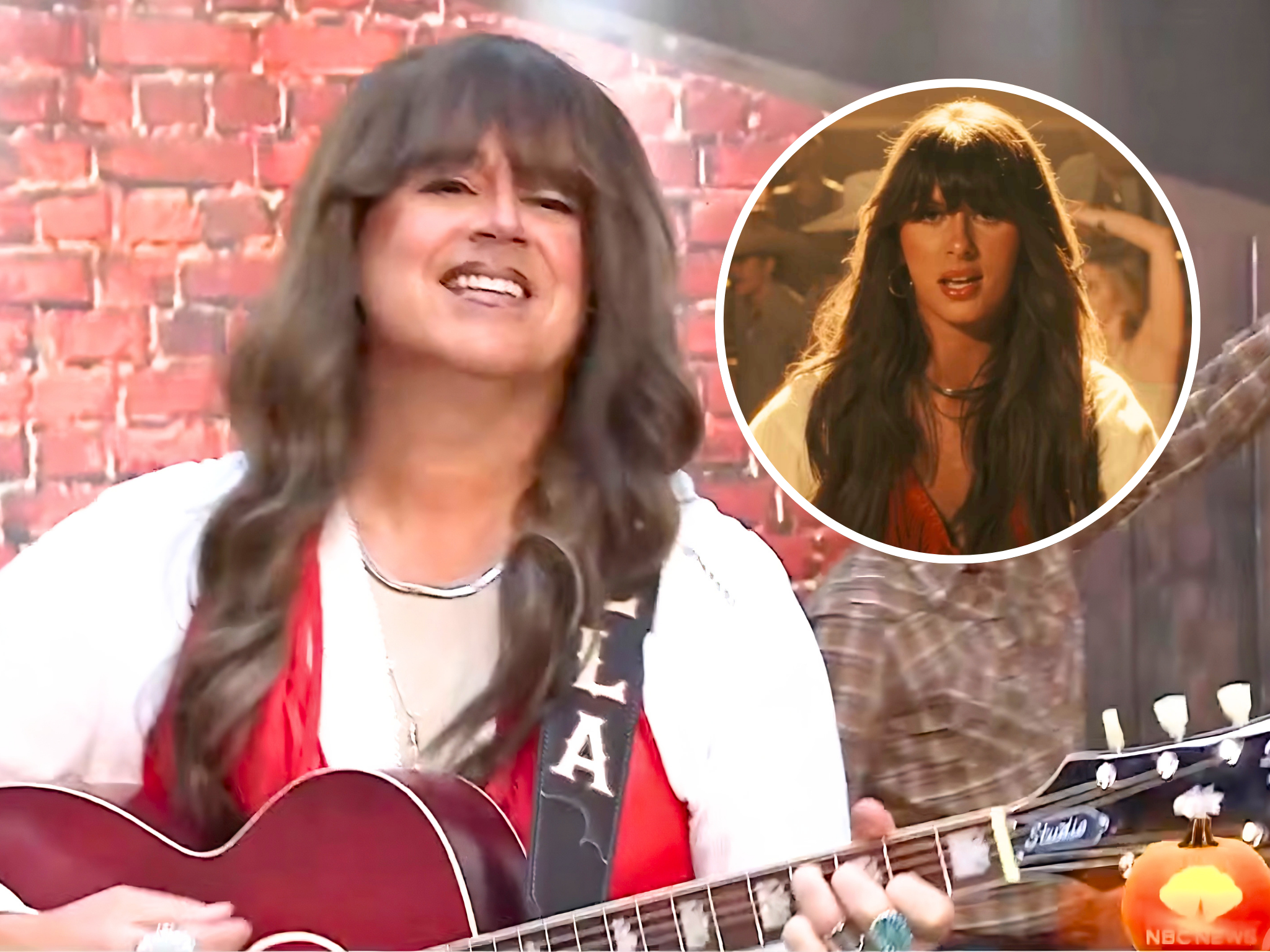 Carson Daly dresses in Ella Langley costume and sings "Choosin' Texas" for Halloween episode of TODAY Show