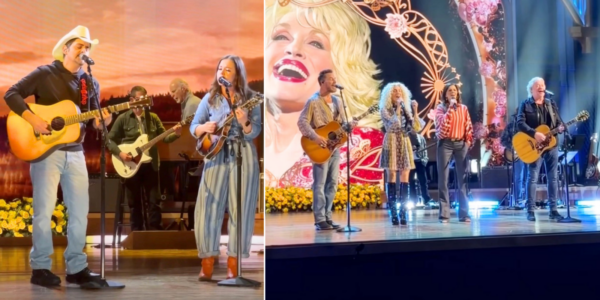 CMA shares video offering an inside look at rehearsals for the Dolly Parton tribute concert special on October 21st, featuring Brad Paisley, Sierra Hull, and Little Big Town