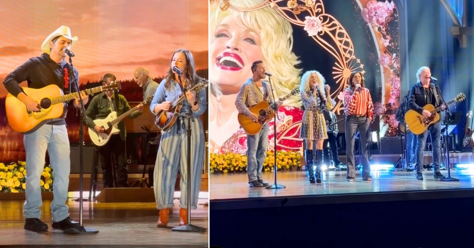 CMA shares video offering an inside look at rehearsals for the Dolly Parton tribute concert special on October 21st, featuring Brad Paisley, Sierra Hull, and Little Big Town