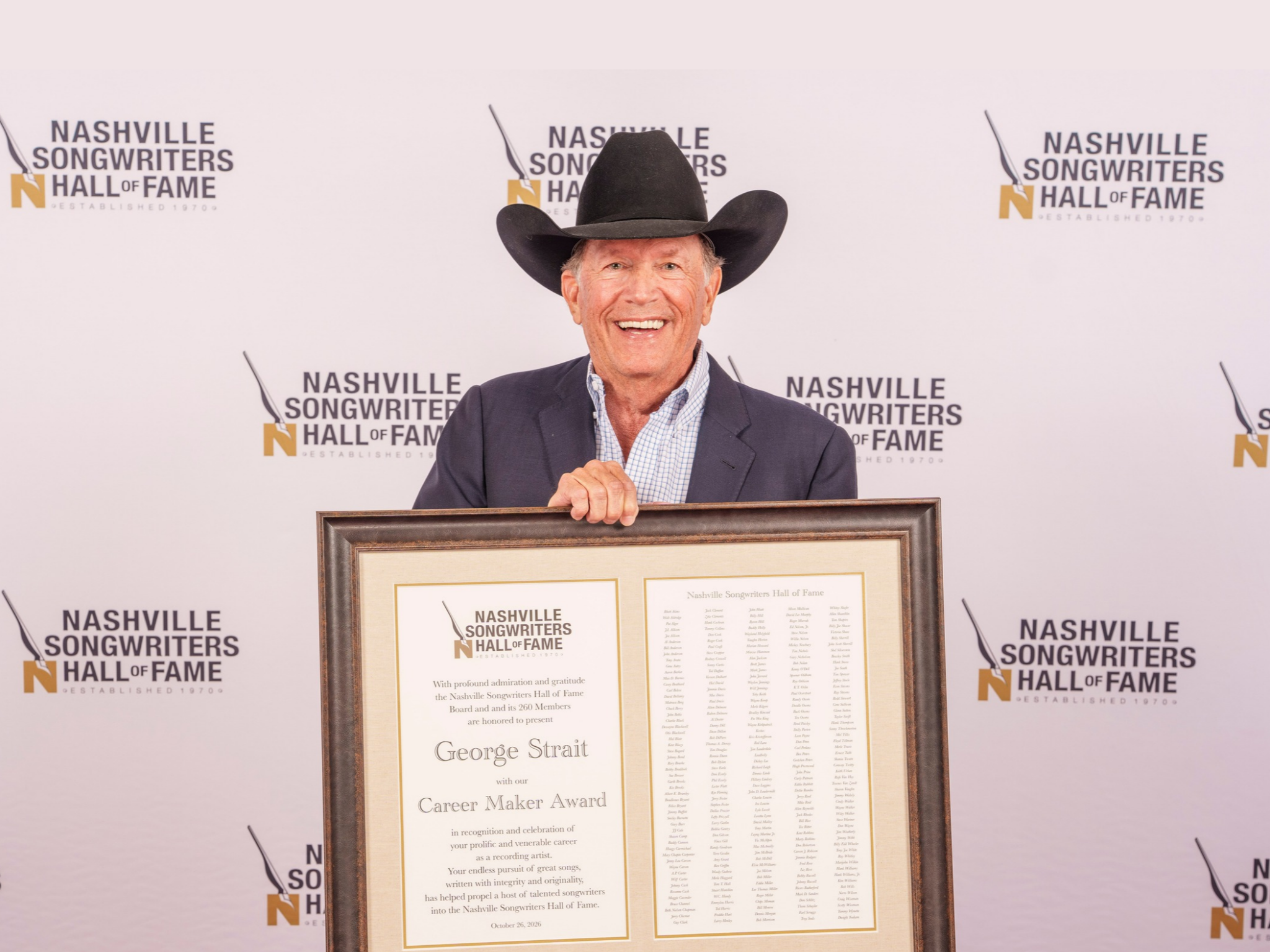 George Strait joins one other artist as the lone recipients of the Career Maker Award