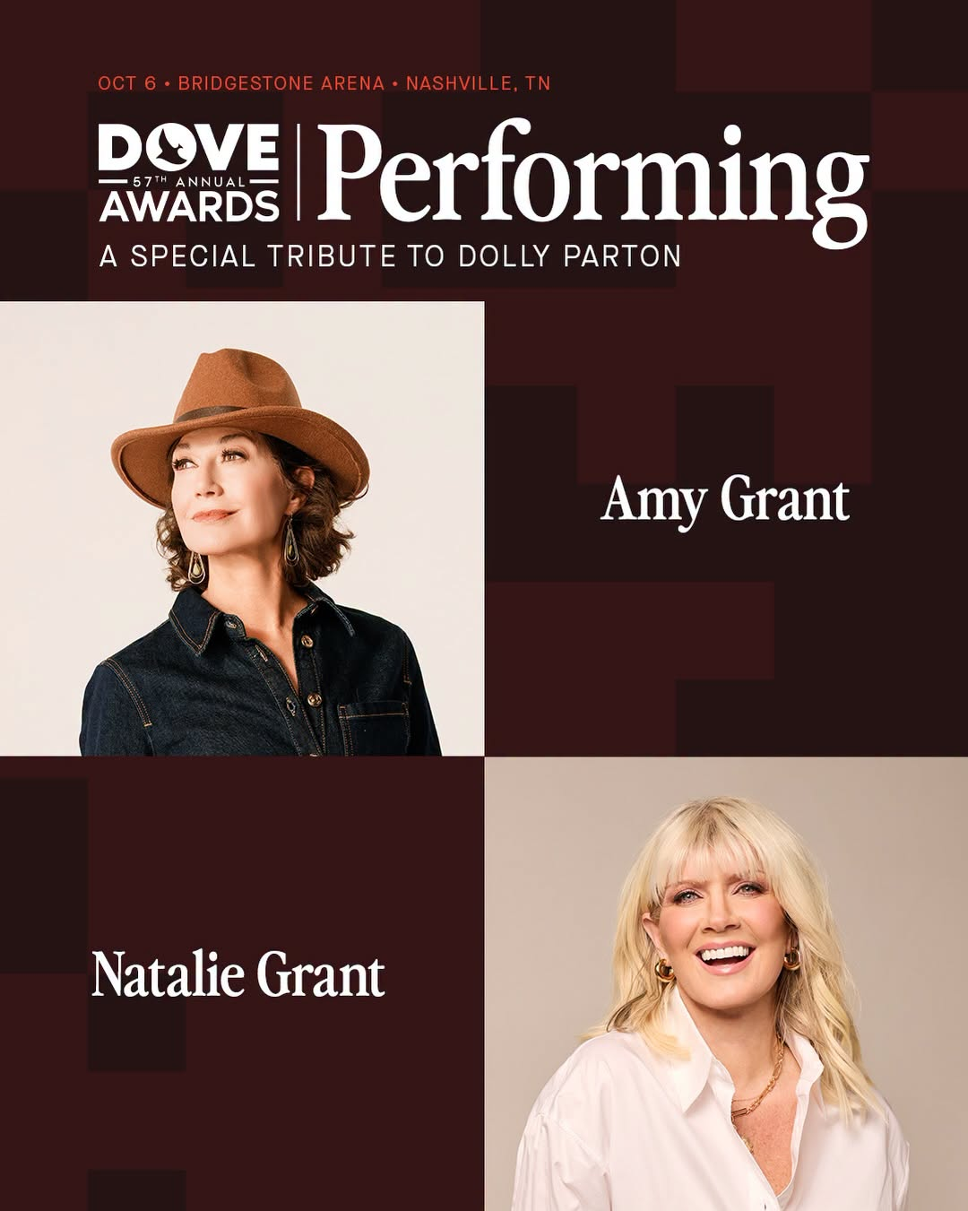 Amy Grant and Natalie Grant performed together for the first time in honor of Dolly Parton 