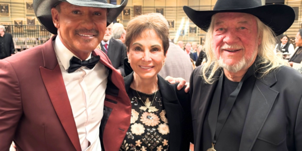 Tim McGraw, George Jones' widow wife Nancy Jones, and John Anderson at the Country Music Hall of Fame Medallion ceremony on October 18, 2026, three days before John Anderson died on October 21, 2026