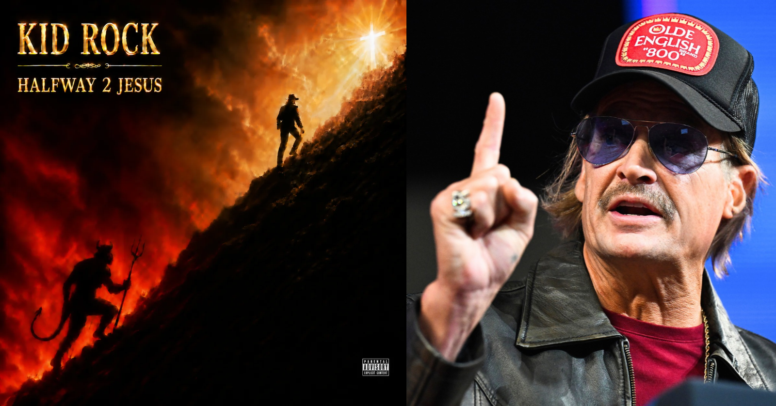 Kid Rock released his brand-new Christian album, 'Halfway 2 Jesus,' on October 17