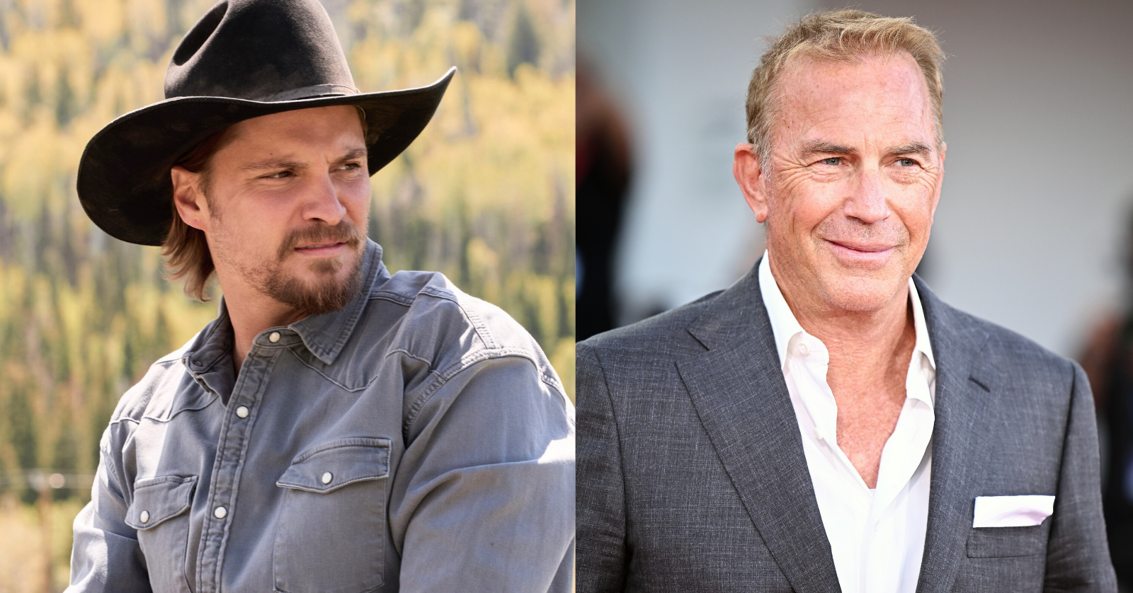 Luke Grimes, Kevin Costner