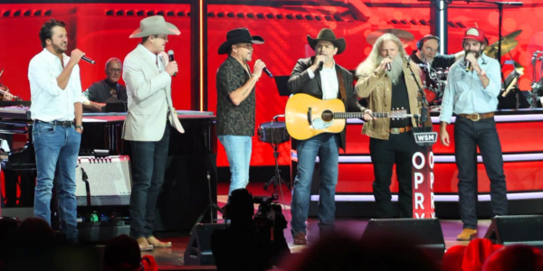 Luke Bryan, Jon Pardi, Jason Aldean, Rhett Akins, Jamey Johnson, and Thomas Rhett sing "That Ain't My Truck" as Rhett Akins is inducted into the Grand Ole Opry on October 13, 2026