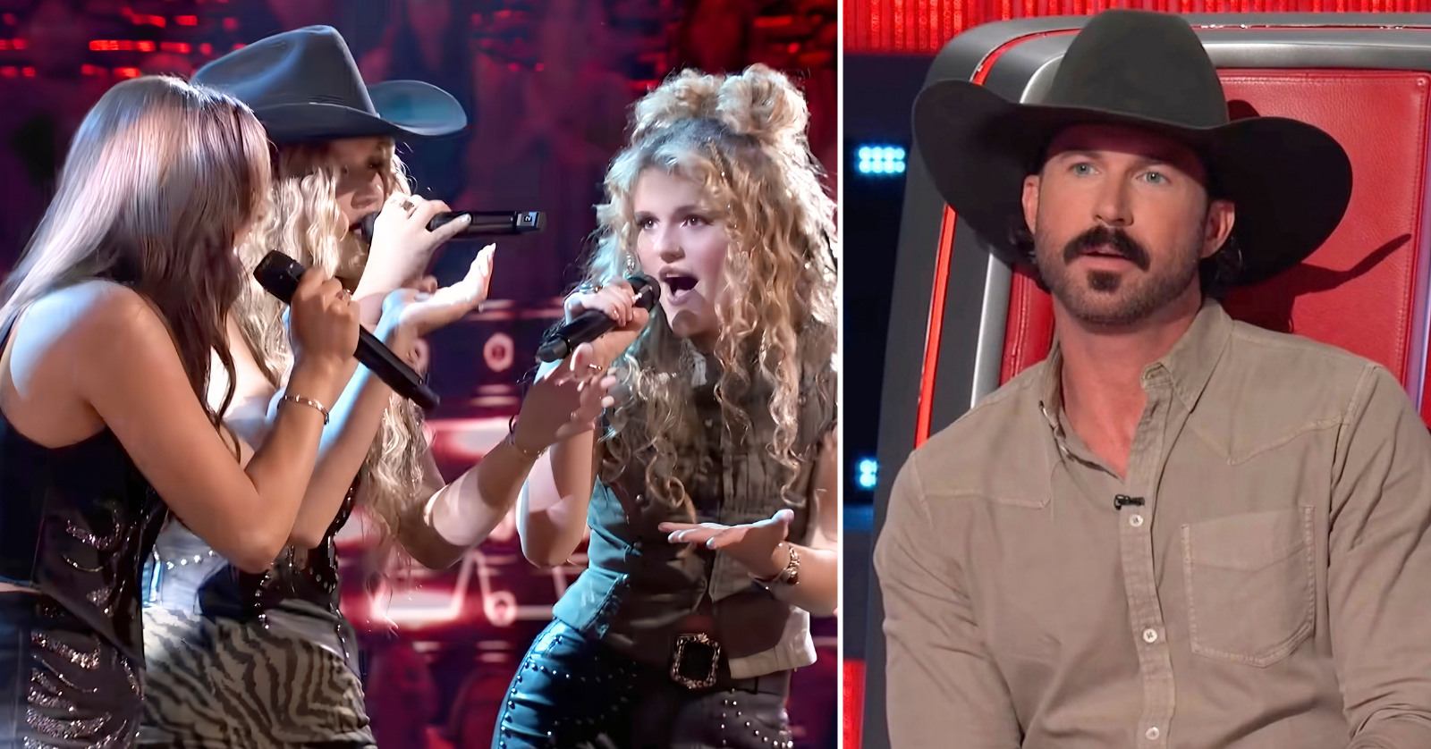Riley Green had to choose a winner in the battle between Brandy Neelly and Ferryn & Brinkley when they sang Miranda Lambert's "Mama's Broken Heart" on The Voice