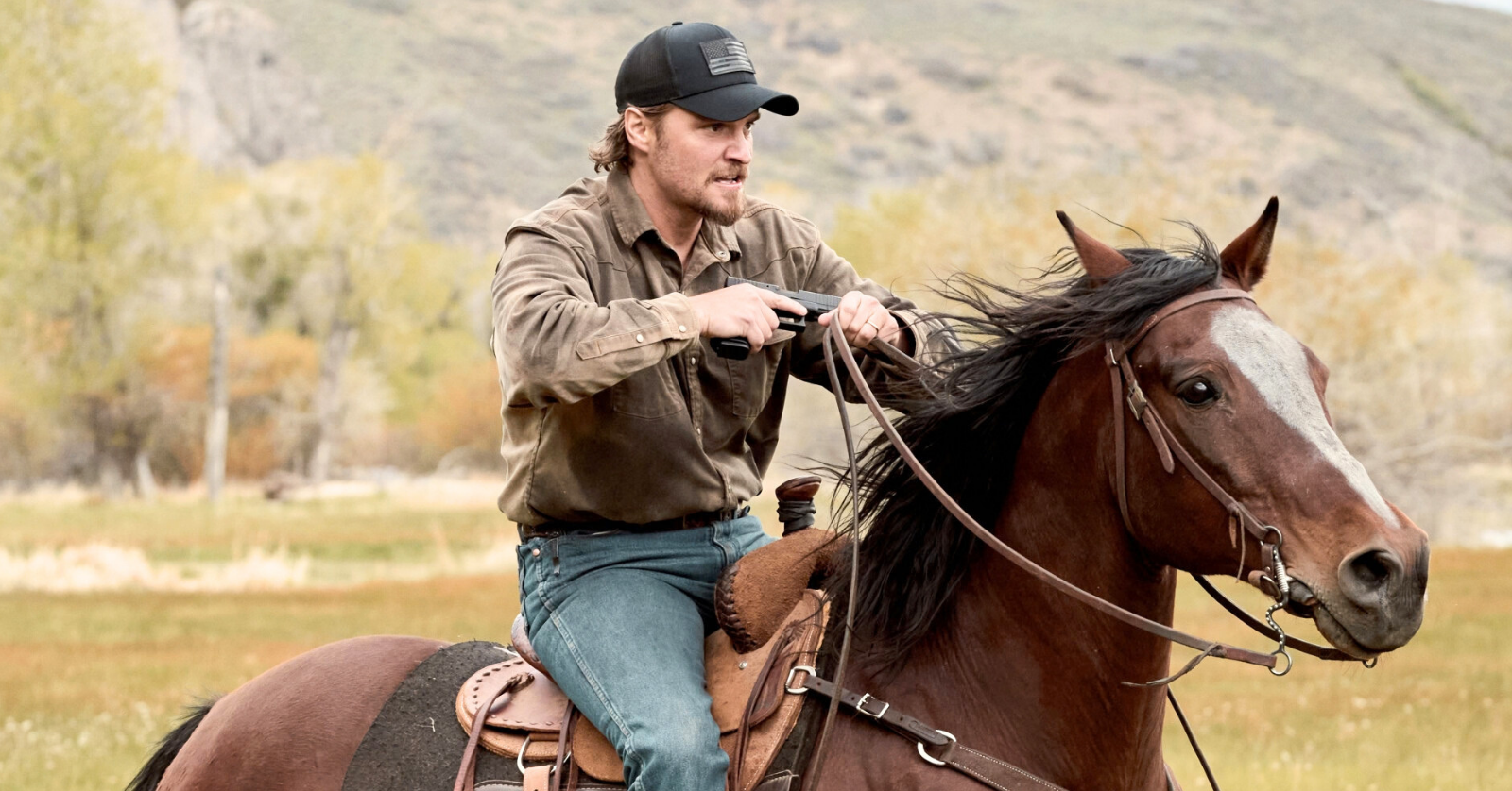 Luke Grimes as Kayce Dutton in the Season 2 premiere of Marshals "All Hat No Cattle"